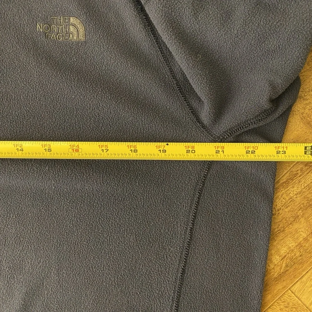The North Face Quarter Zip Pullover Mens L Blue FlashDry‎ Fleece Sleeve Pocket